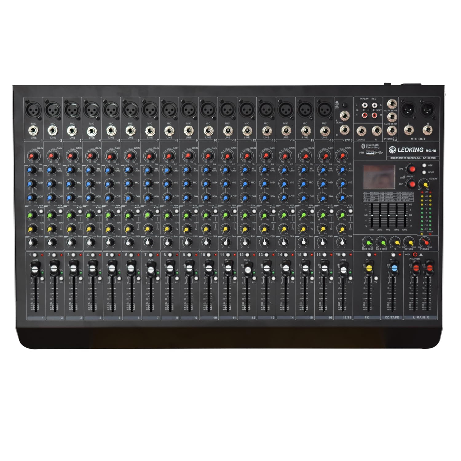 kh 18 Channel Professional Audio mixer 99 DSP Interface w/USB